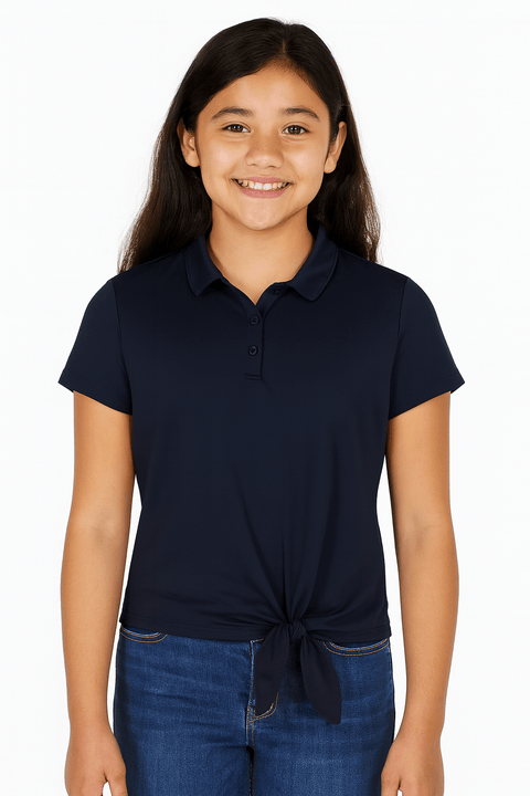 Nautica Girl's Navy T-Shirt AMZ223