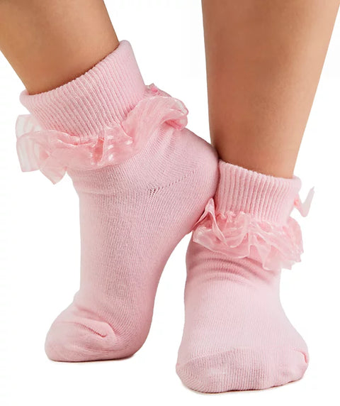 Trimfit Girl's Pink/White 3-Pack Decorative Socks | Trimfit In Lebanon