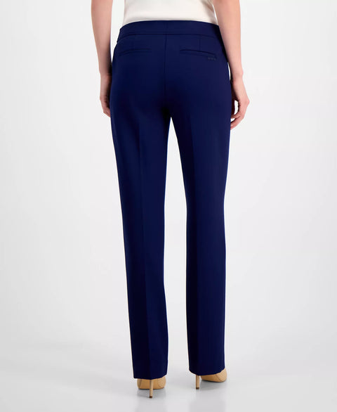 Anne Klein Women's Navy Petite Mid-Rise Bootcut Pant | Anne Klein In Lebanon