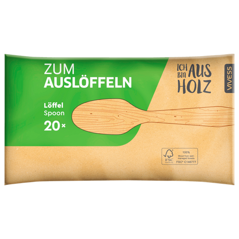 Vivess Beige  20 pc Wooden Spoons   | Vivess in Lebanon