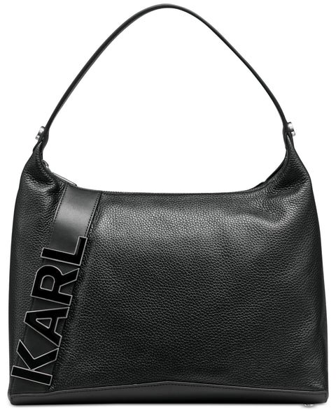 Karl Lagerfeld Women's Black Lunette Medium Leather Hand Bag | Karl Lagerfeld In Lebanon