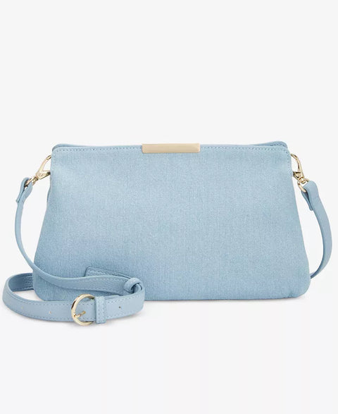 On 34th Women's Light Blue Reddelle Small Denim Crossbody Bag | On 34th In Lebanon