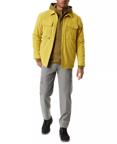 Bass Outdoor Men's Pistachio Ribbed 2 Pocket Chest Shirt | Bass Outdoor In Lebanon