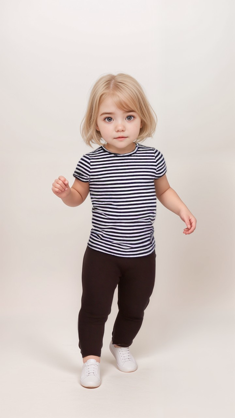 POMPdeLUX Baby Girl's Dark Purpple Leggings | POMPdeLUX In Lebanon