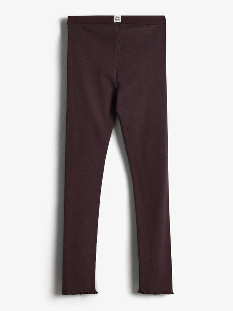 POMPdeLUX Baby Girl's Dark Purpple Leggings | POMPdeLUX In Lebanon