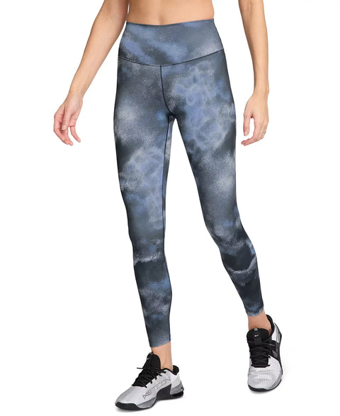 Nike Women's Blue High-Waisted 7/8 Printed Leggings | Nike In Lebanon