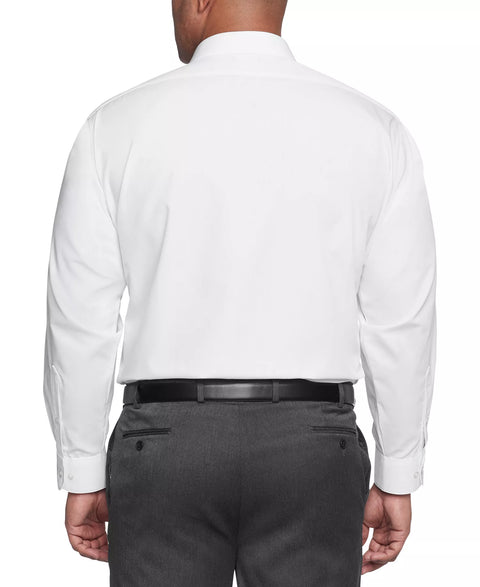 Van Heusen Men's White Classic Regular Fit Wrinkle Free Poplin Solid Shirt | Van Heusen In Lebanon