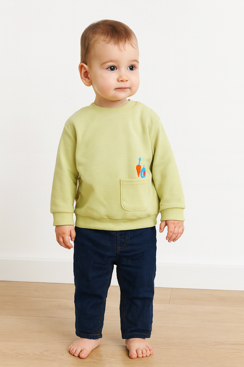 Sinsay Baby Boy's Light Green Sweatshirt With Print | Sinsay In Lebanon