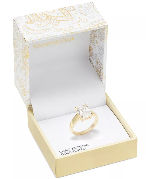 Charter Club Women's Gold-Tone Crystal Solitaire Ring |Charter Club In Lebanon