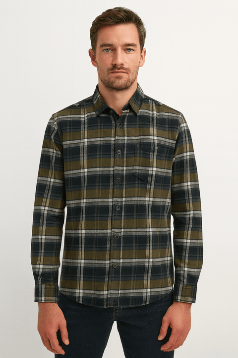 Lerros Men's Multicolor Twill Quality Poplin Shirt | Lerros In Lebanon