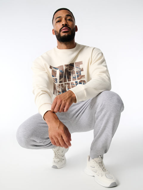 Sinsay Men's Beige With Camo Print Sweatshirt | Sinsay In Lebanon