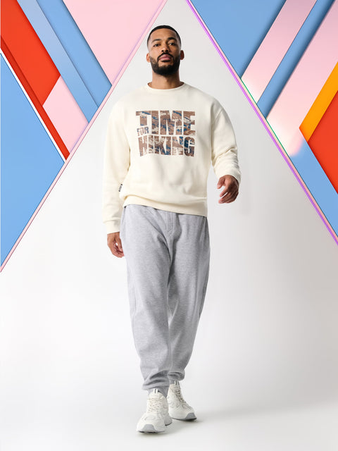Sinsay Men's Beige With Camo Print Sweatshirt | Sinsay In Lebanon