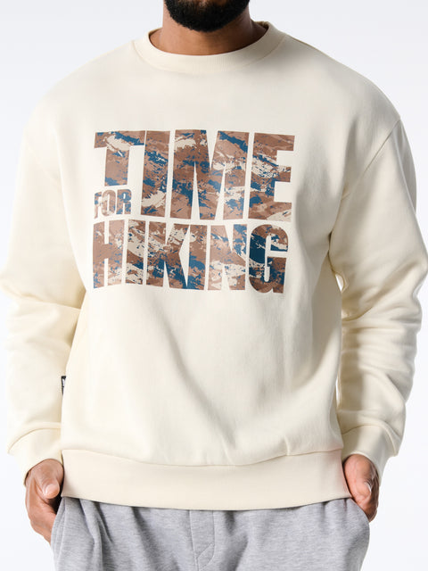 Sinsay Men's Beige With Camo Print Sweatshirt | Sinsay In Lebanon
