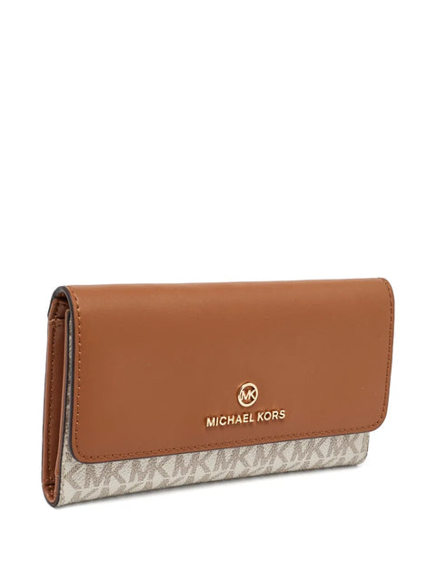 Michael Kors Women's Brown Leather MK Printed Wallet | Michael Kors In Lebanon