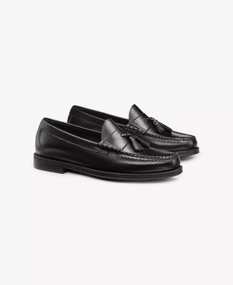 G.H.Bass Men's Black Weejuns Larkin tassel-detail Casual Shoes | G.H.Bass in Lebanon