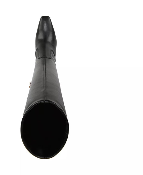 Franco Sarto Women's Black Bowman Wide Calf Square Toe Knee High Dress Boots | Franco Sarto In Lebanon