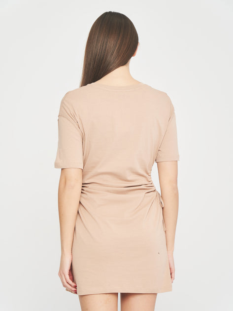 Bershka Women's Beige Dress 0183/831/710