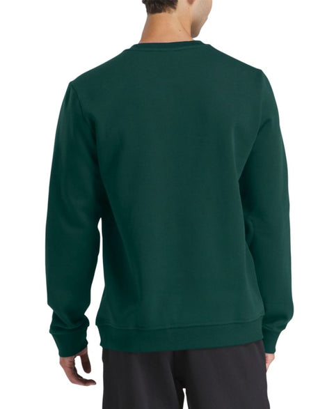 Reebok Men's Green Identity Vector Logo-Print Fleece Sweatshirt | Reebok In Lebanon