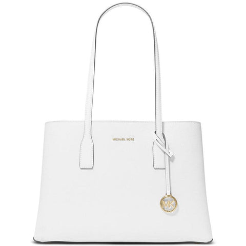 Michael Kors Women's White Ruthie Medium Leather Satchel Handbag | The Sak In Lebanon