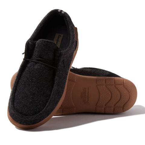 Dearfoams Men's Washed Black Bennett Closed Back Chukka House Slippers| Dearfoams In Lebanon