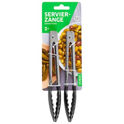 Vivess Stainless Steel Tong For Kitchen 2pcs |Vivess In Lebanon