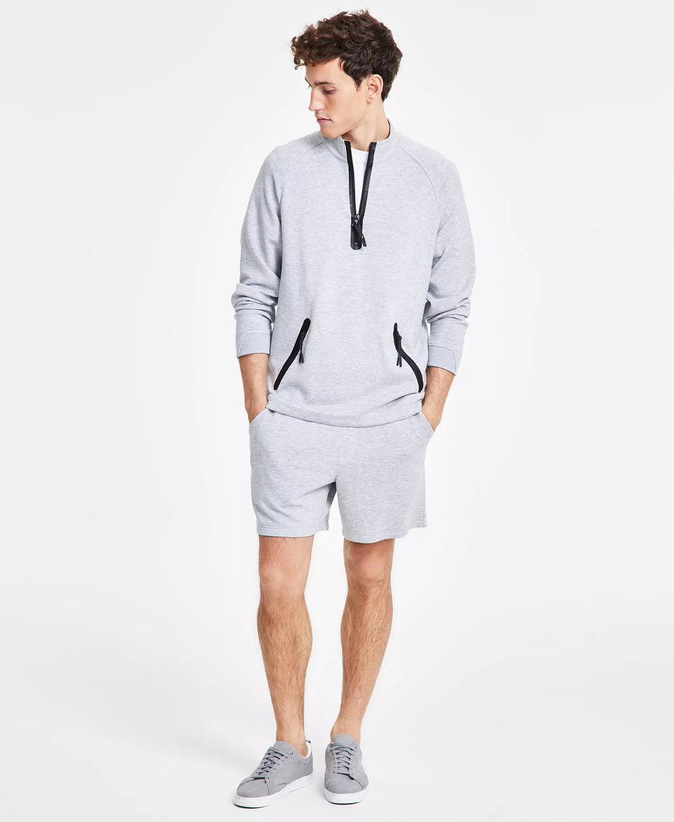 Alfani Men's GreyQuarter-Zip Pullover Sweatshirt |Alfaniin Lebanon