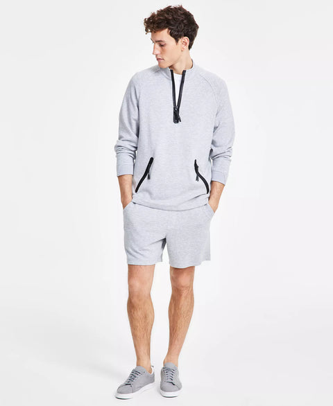 Alfani Men's Grey  Quarter-Zip Pullover Sweatshirt |Alfani  in Lebanon