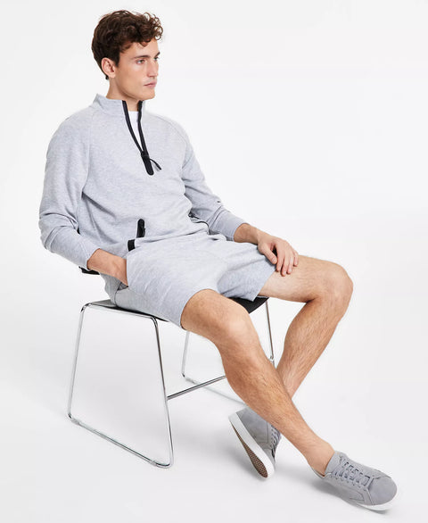 Alfani Men's Grey  Quarter-Zip Pullover Sweatshirt |Alfani  in Lebanon