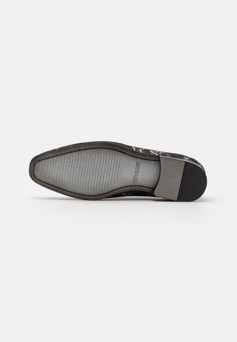 Steve Madden Men's Black  & Gold Fabric Basell Casual Shoes | Steve Madden In Lebanon