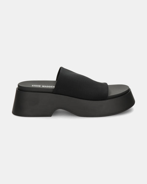 Steve Madden Women's Black Throw Back Slipper |Steve Madden In Lebanon