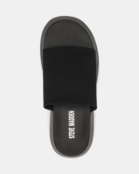 Steve Madden Women's Black Throw Back Slipper |Steve Madden In Lebanon