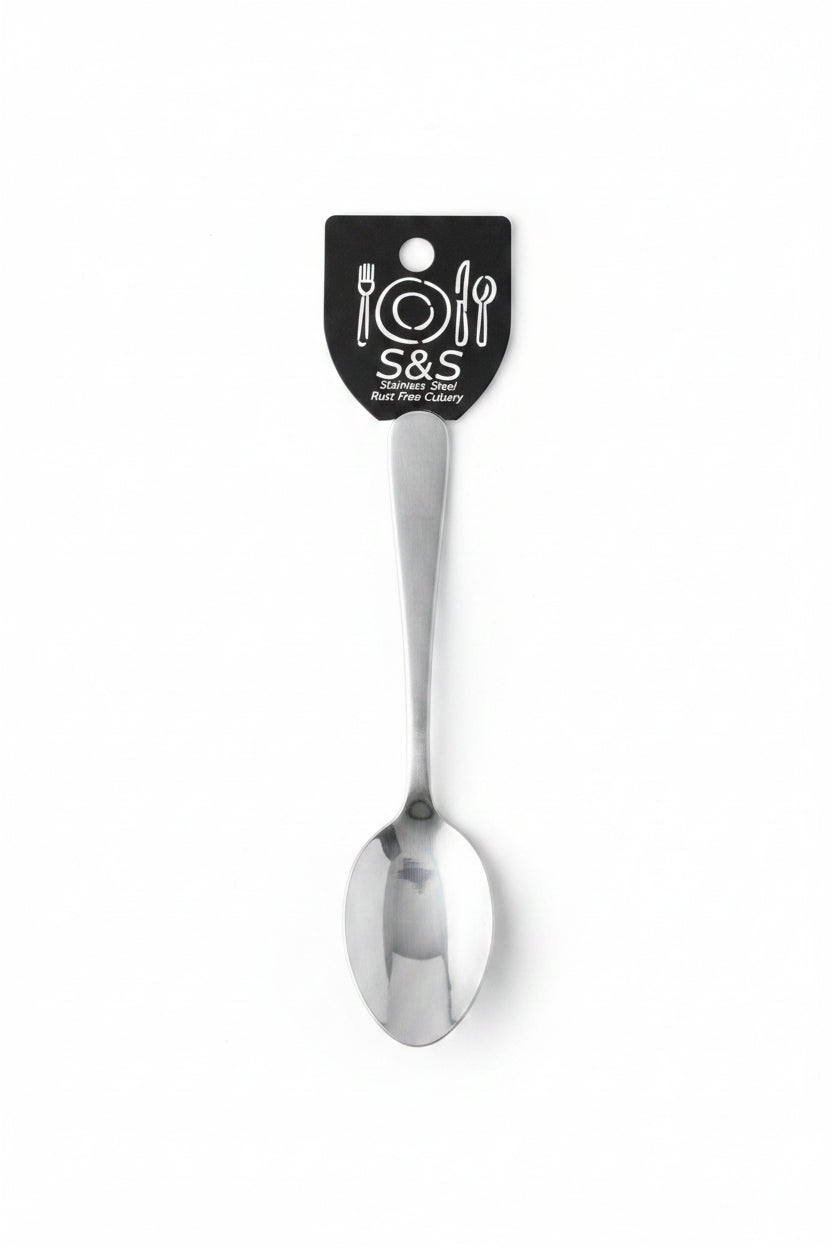 S&S Kitchen Star Stainless Steel Tea Spoon Rust Free Cutlery(CHT/SSTS)
