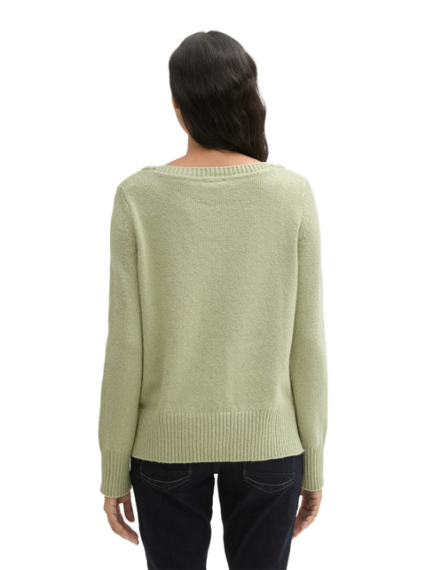 Tom Tailor Women's Mint Green Knitted Sweatshirt | Tom Tailor In Lebanon
