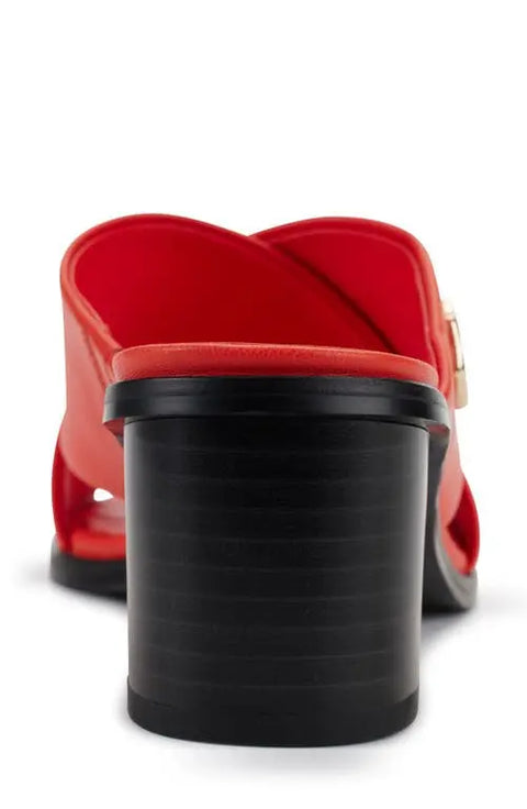Karl Lagerfeld Paris Women's Coral Henryk Criss-Cross Slide Sandal | Karl Lagerfeld Paris In Lebanon