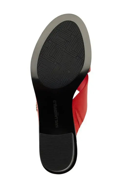 Karl Lagerfeld Paris Women's Coral Henryk Criss-Cross Slide Sandal | Karl Lagerfeld Paris In Lebanon