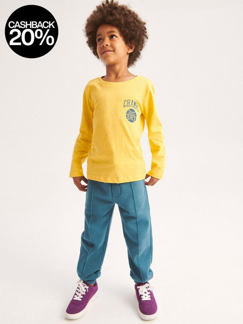 Reserved Boy's Yellow Long Sleeve Blouse | Reserved In Lebanon