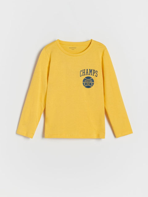 Reserved Boy's Yellow Long Sleeve Blouse | Reserved In Lebanon
