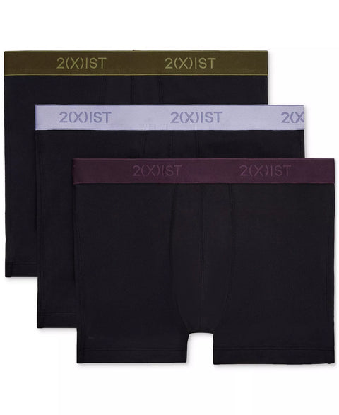 2xist Men's Multicolor Essential No-Show Trunks 3-Pack Boxer | 2xist In Lebanon