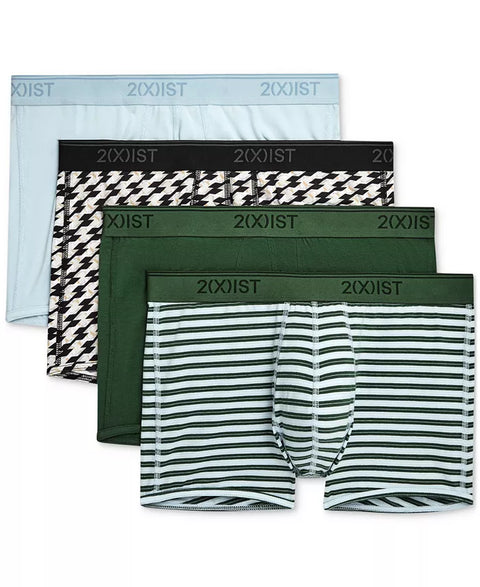 2(x)ist Men's Multicolor Pack Of 3+1 Cotton Stretch Boxers | 2(x)ist In Lebanon