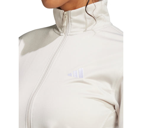 Adidas Women's Light Khaki Tricot 3-stripes Track Jacket | Adidas In Lebanon