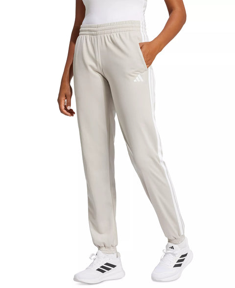 Adidas Women's Beige Tricot 3-Stripes Track Pants | Adidas In Lebanon