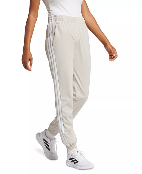 Adidas Women's Beige Tricot 3-Stripes Track Pants | Adidas In Lebanon