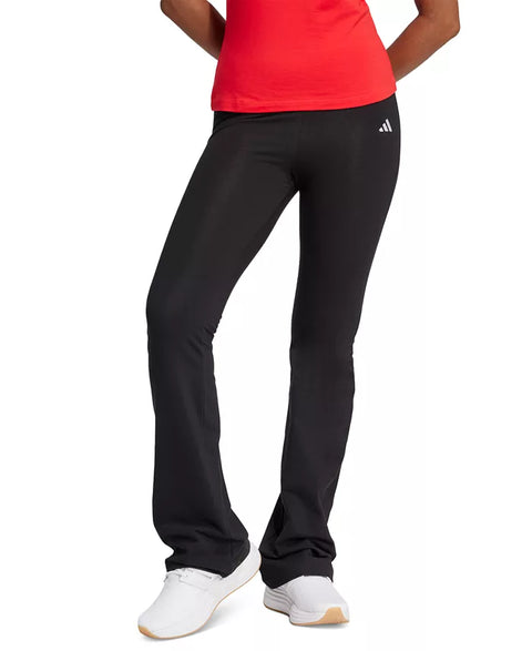 Adidas Women's Black Plus Size Essentials Small Logo Flared Leggings | Adidas In Lebanon