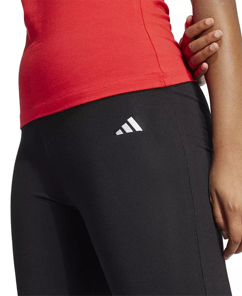 Adidas Women's Black Plus Size Essentials Small Logo Flared Leggings | Adidas In Lebanon