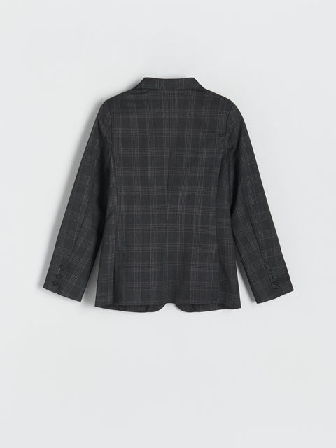 Reserved Boy's Dark Grey Elegant Slim Fit Blazer | Reserved In Lebanon