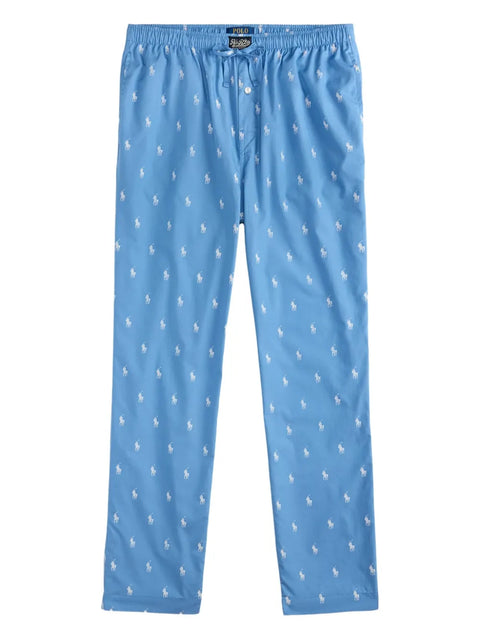 Polo Ralph Lauren Men's Beach Blue Big & Tall Printed Woven Pajama Pant | Polo Ralph Lauren In Lebanon