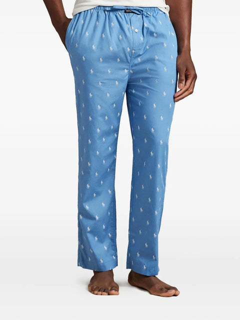 Polo Ralph Lauren Men's Beach Blue Big & Tall Printed Woven Pajama Pant | Polo Ralph Lauren In Lebanon