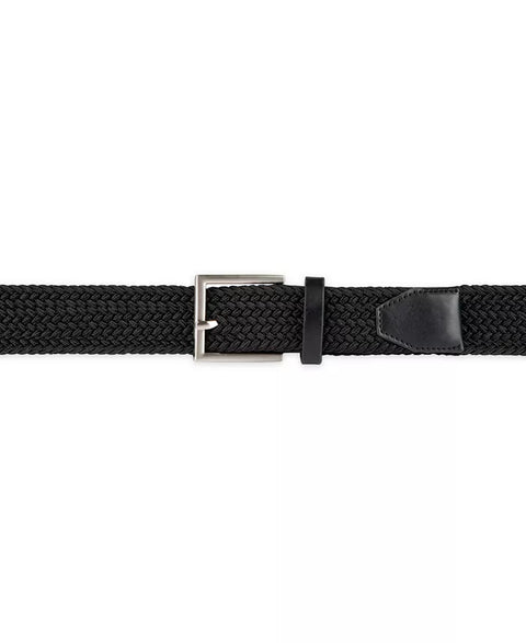 Tommy Hilfiger Men's Black Giftable Boxed Fully Adjustable Stretch Casual Braided Belt | Tommy Hilfiger In Lebanon