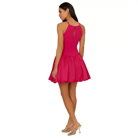 Adrianna Papell Women's Fuchsia Bubble Hem Sleeveless Dress | Adrianna Papell In Lebanon