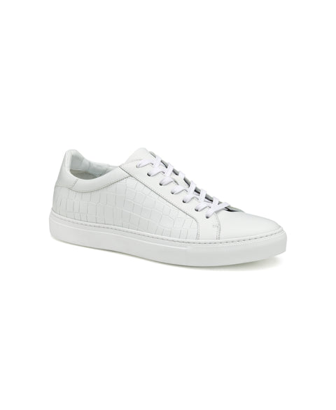 Johnston & Murphy Collection Men's White Jake Low Top Sneakers | Johnston & Murphy Collection In Lebanon
